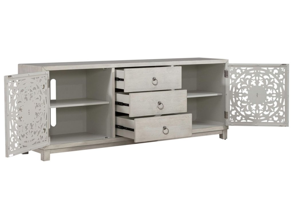 2 Door 3 Drawer Accent Cabinet - image 8