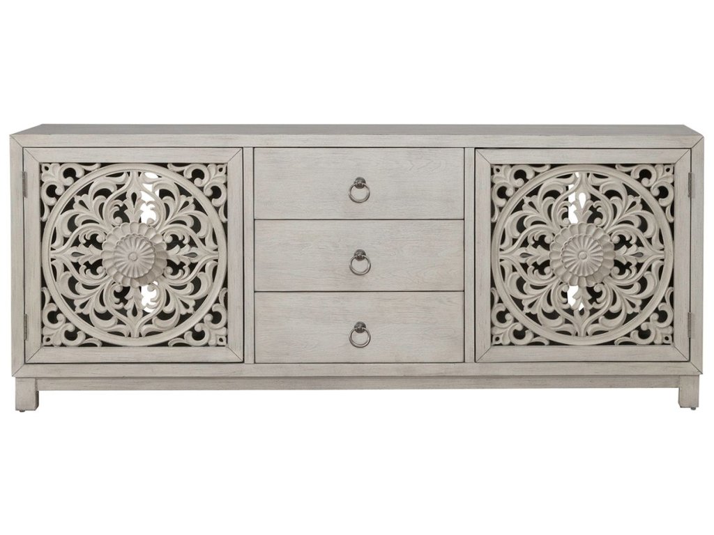 2 Door 3 Drawer Accent Cabinet - image 9