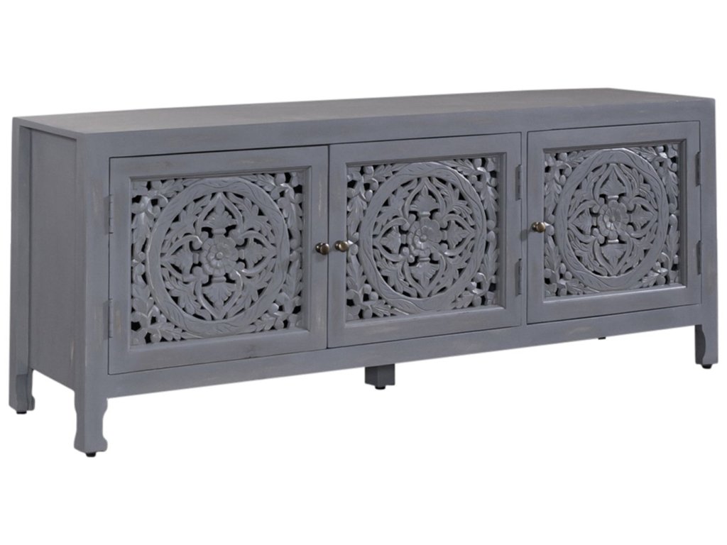 65 Inch 3 Door Accent TV Stand - image 1