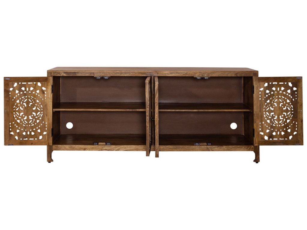 74 Inch 4 Door Accent TV Stand - image 6