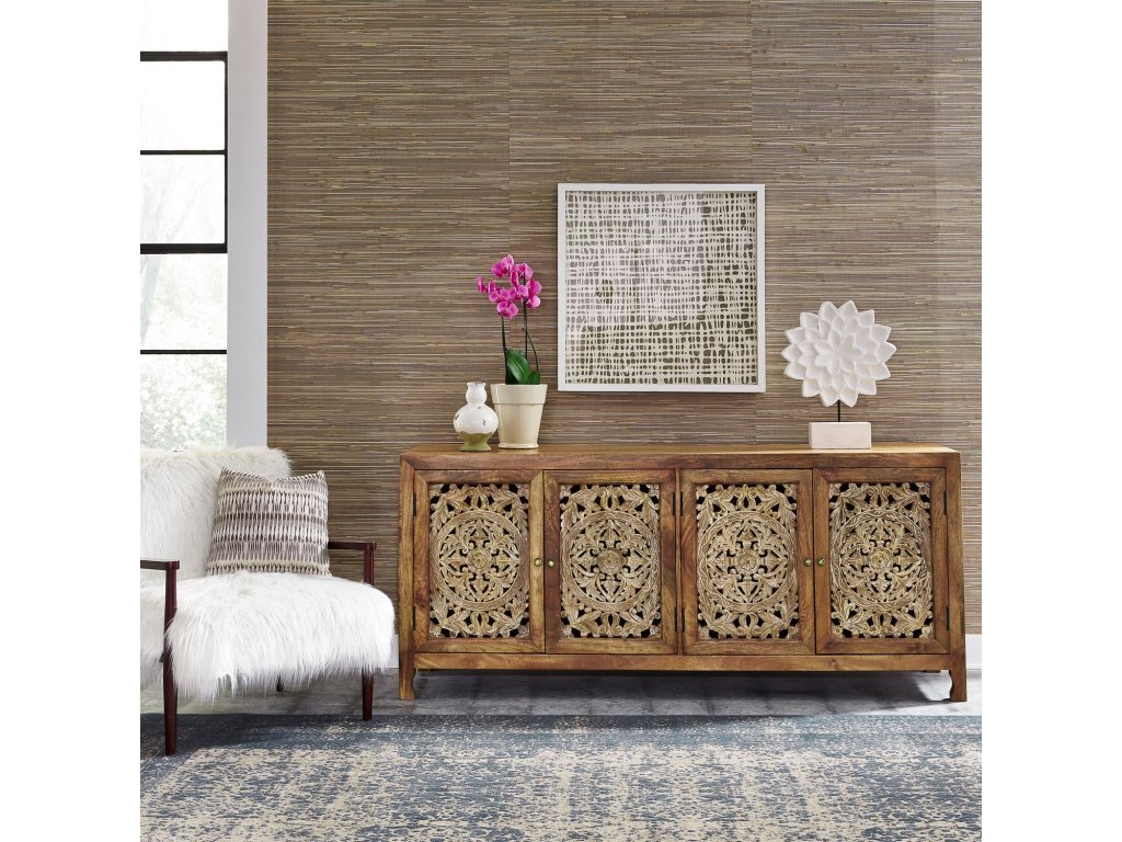 74 Inch 4 Door Accent TV Stand - main image