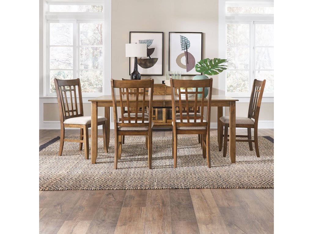 7 Piece Rectangular Table Set - main image