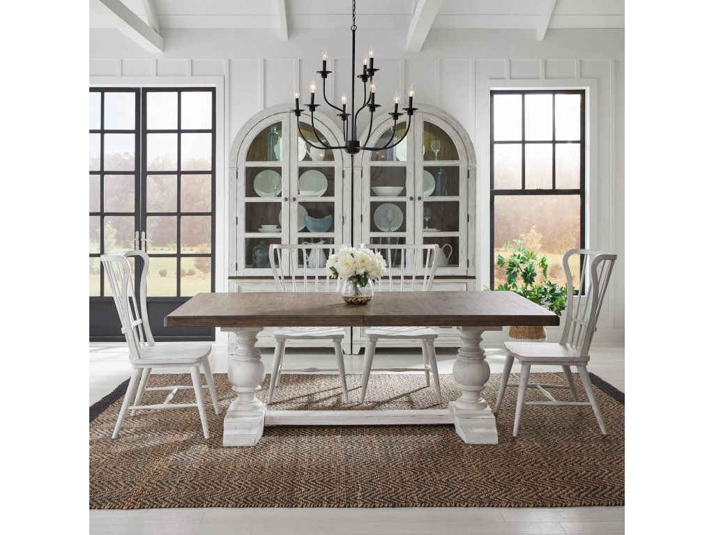 5 Piece Trestle Table Set - main image