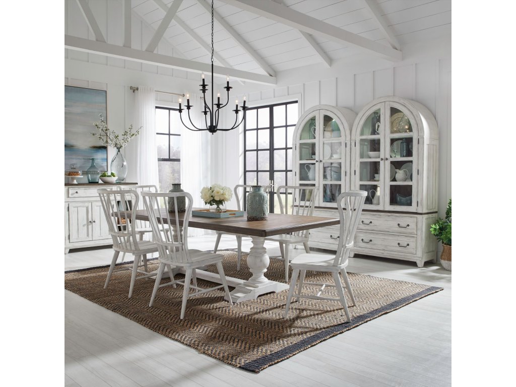 7 Piece Trestle Table Set - main image