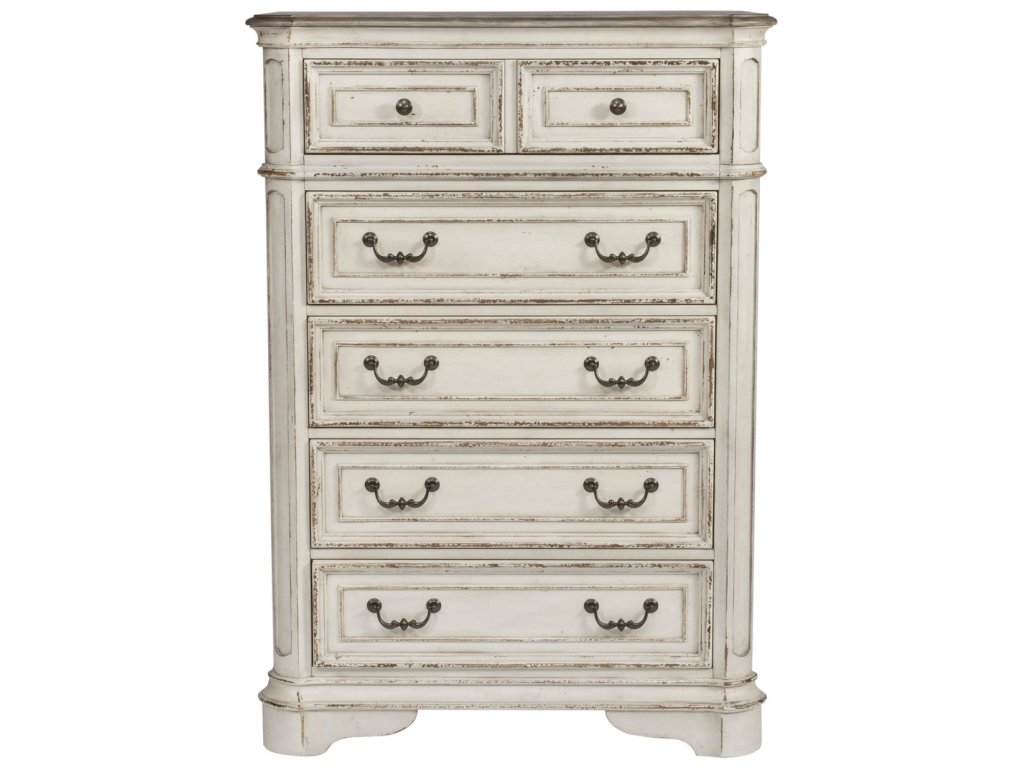 King Uph Bed, Dresser & Mirror, Chest - image 4