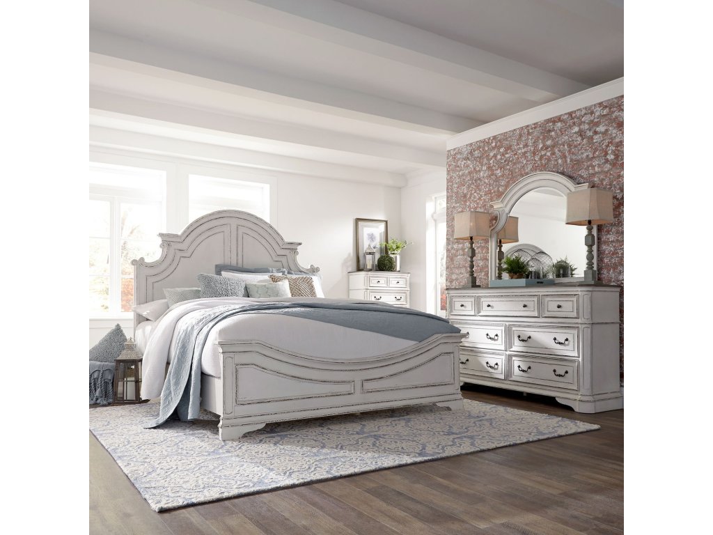 Queen Panel Bed, Dresser & Mirror, Chest - main image