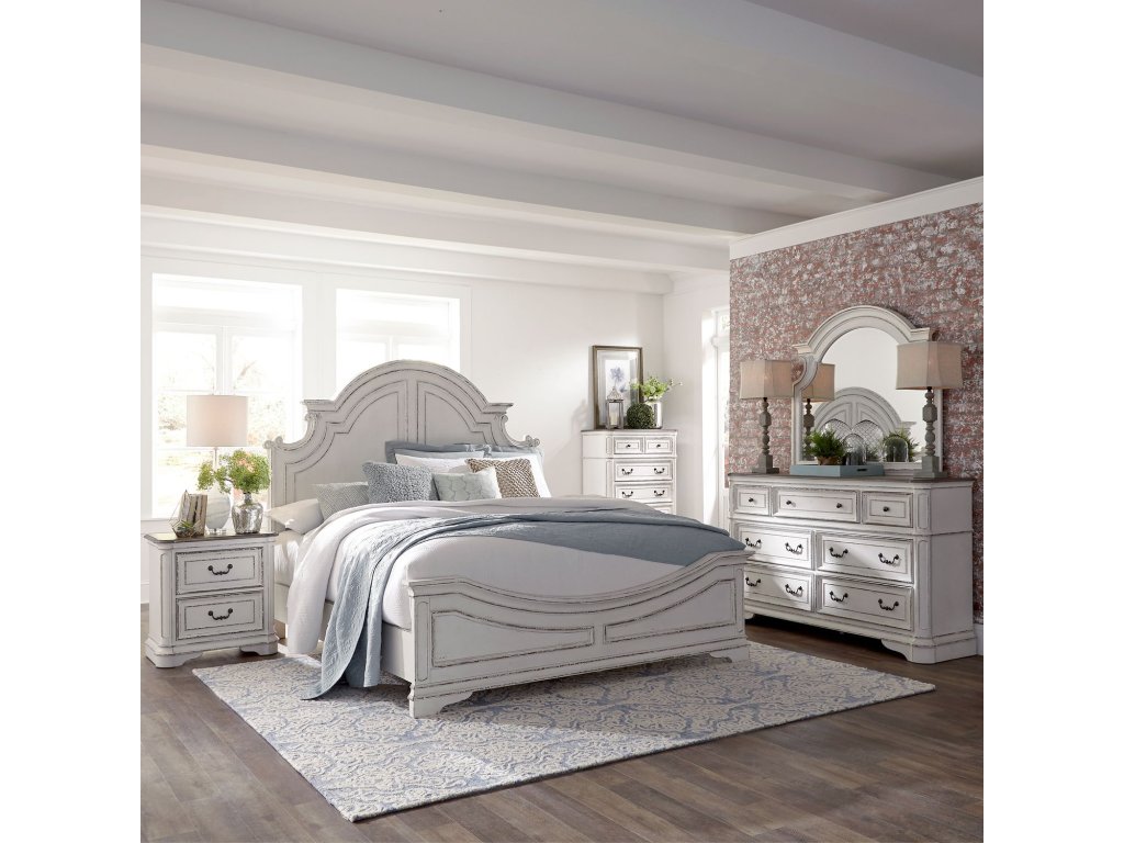 Queen Panel Bed, Dresser & Mirror, Chest, Night Stand - main image
