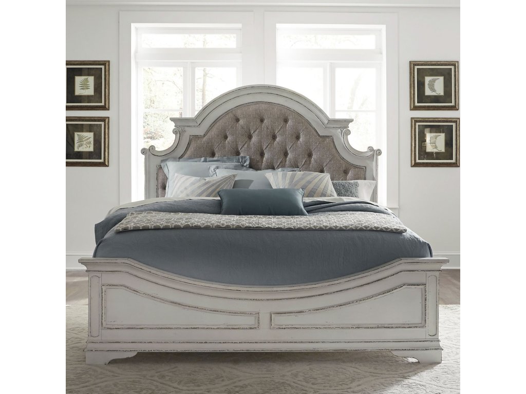 Queen Uph Bed, Dresser & Mirror, Chest - image 2