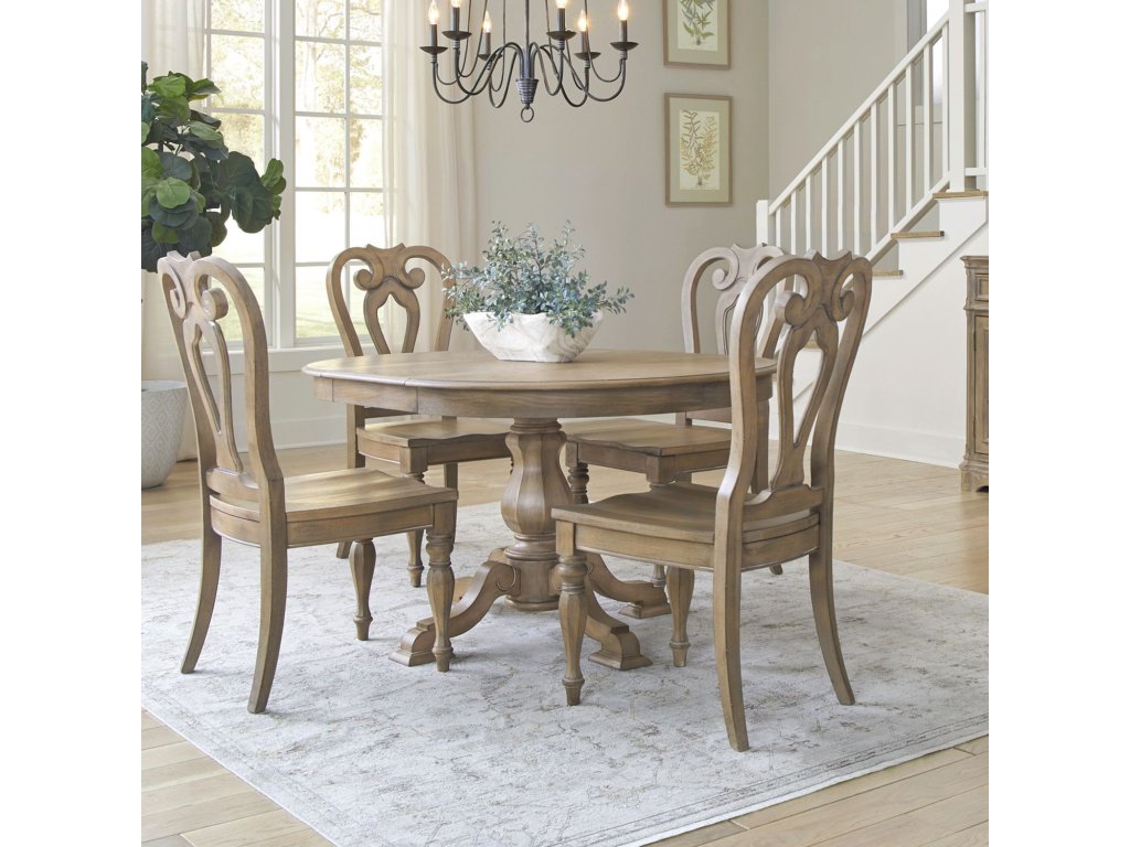 Opt 5 Piece Pedestal Table Set - main image