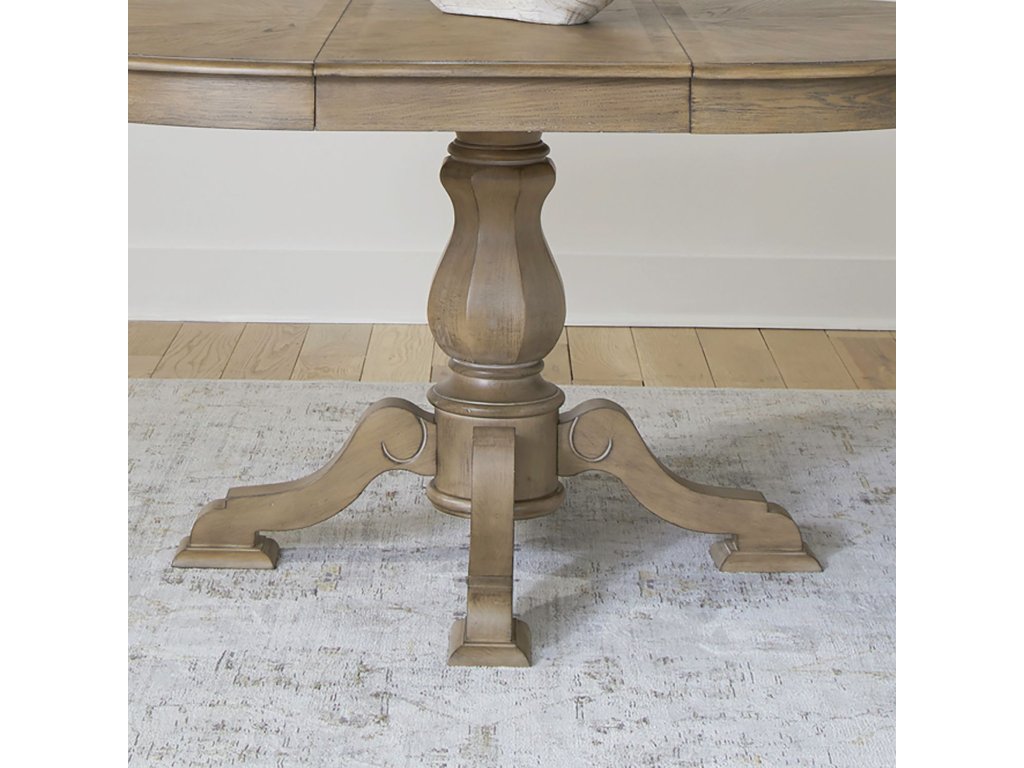 Opt 5 Piece Pedestal Table Set - image 2