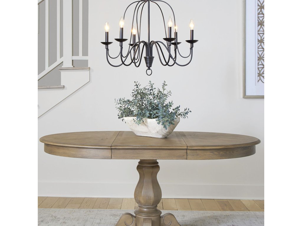 Opt 5 Piece Pedestal Table Set - image 3
