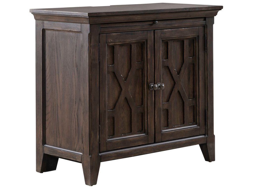 2 Door Bedside Chest w/ Charging Station - image 1