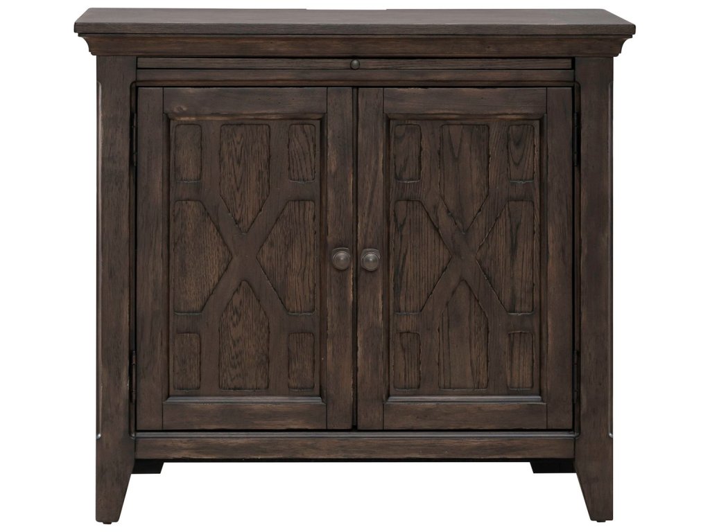 2 Door Bedside Chest w/ Charging Station - image 2