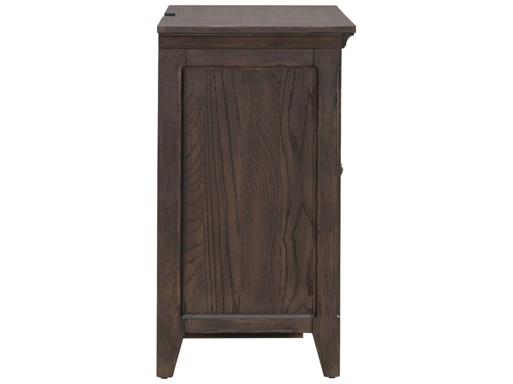 2 Door Bedside Chest w/ Charging Station - image 3