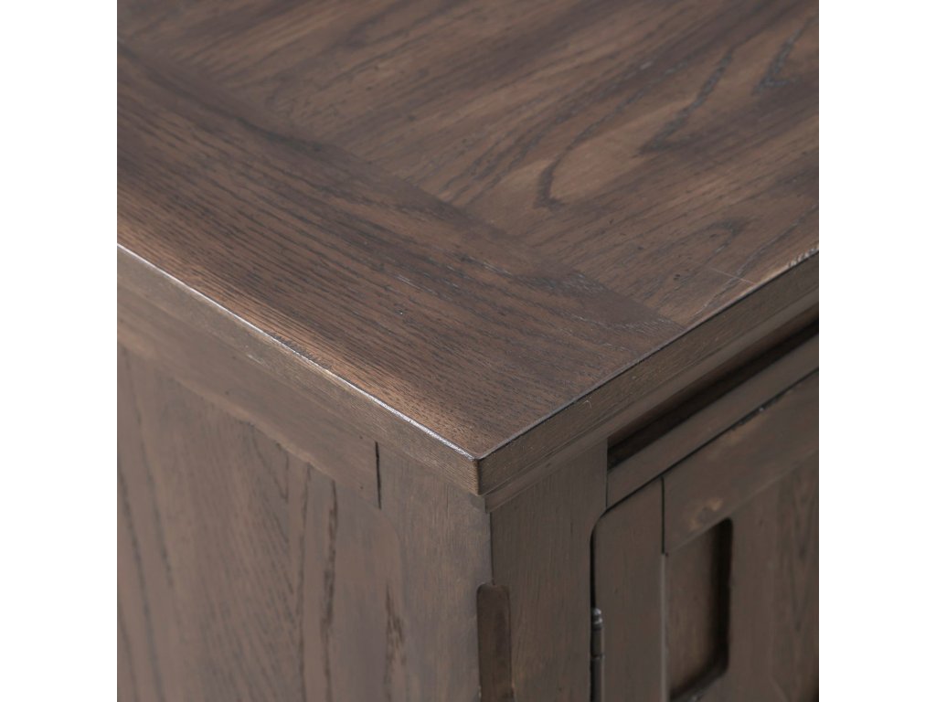 2 Door Bedside Chest w/ Charging Station - image 7