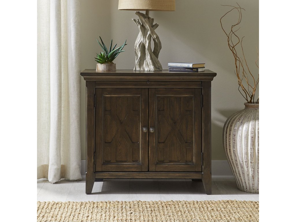 2 Door Bedside Chest w/ Charging Station - main image