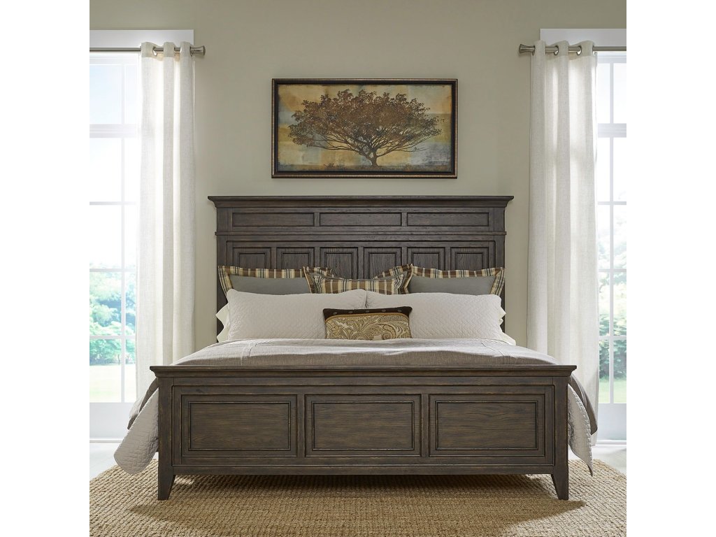 King California Panel Bed, Dresser & Mirror, Night Stand - image 3