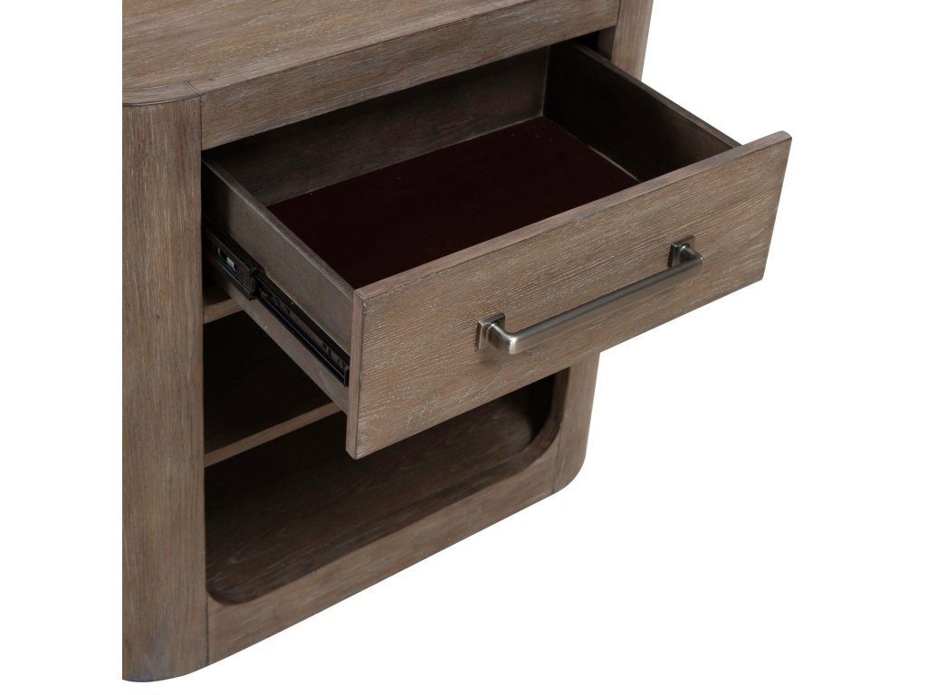 Open Nightstand w/ Charging Station - image 10