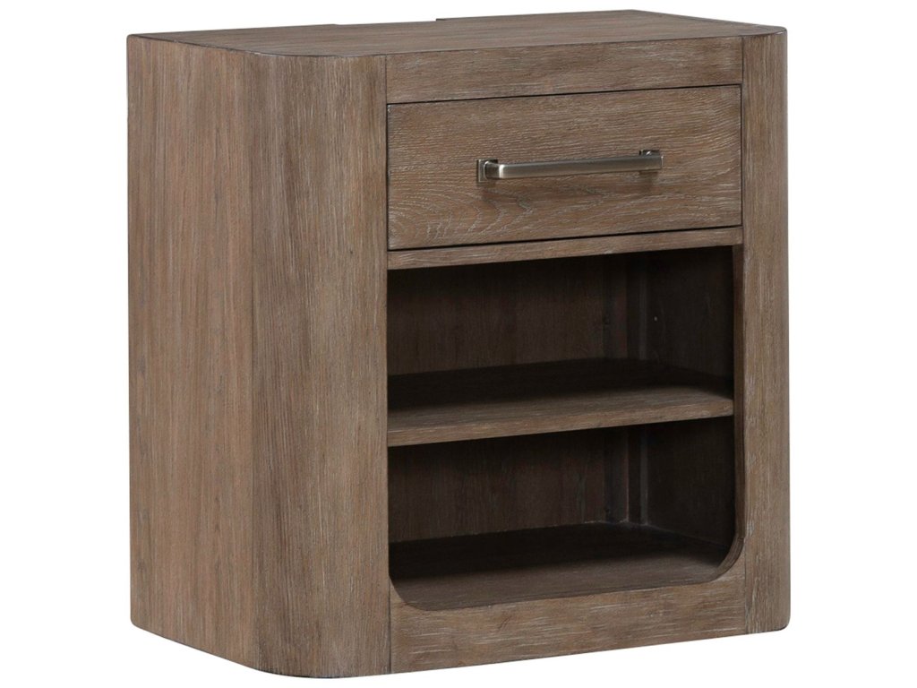 Open Nightstand w/ Charging Station - image 1