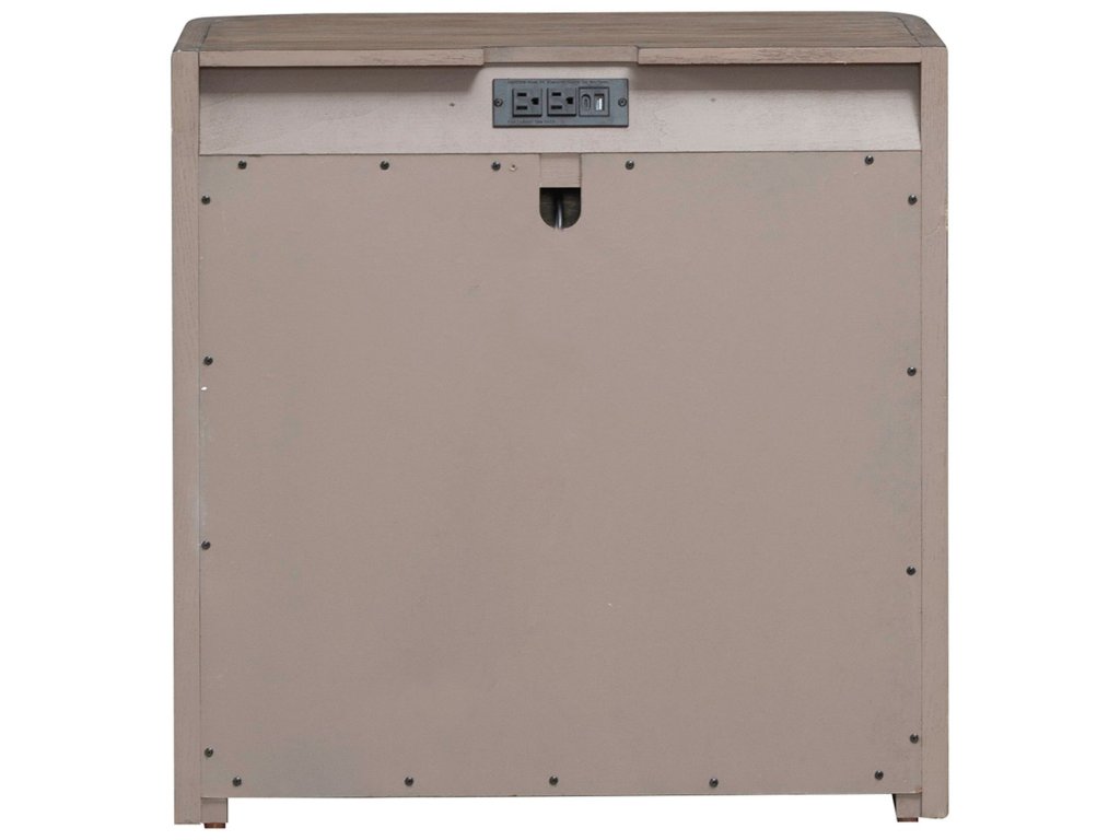Open Nightstand w/ Charging Station - image 4