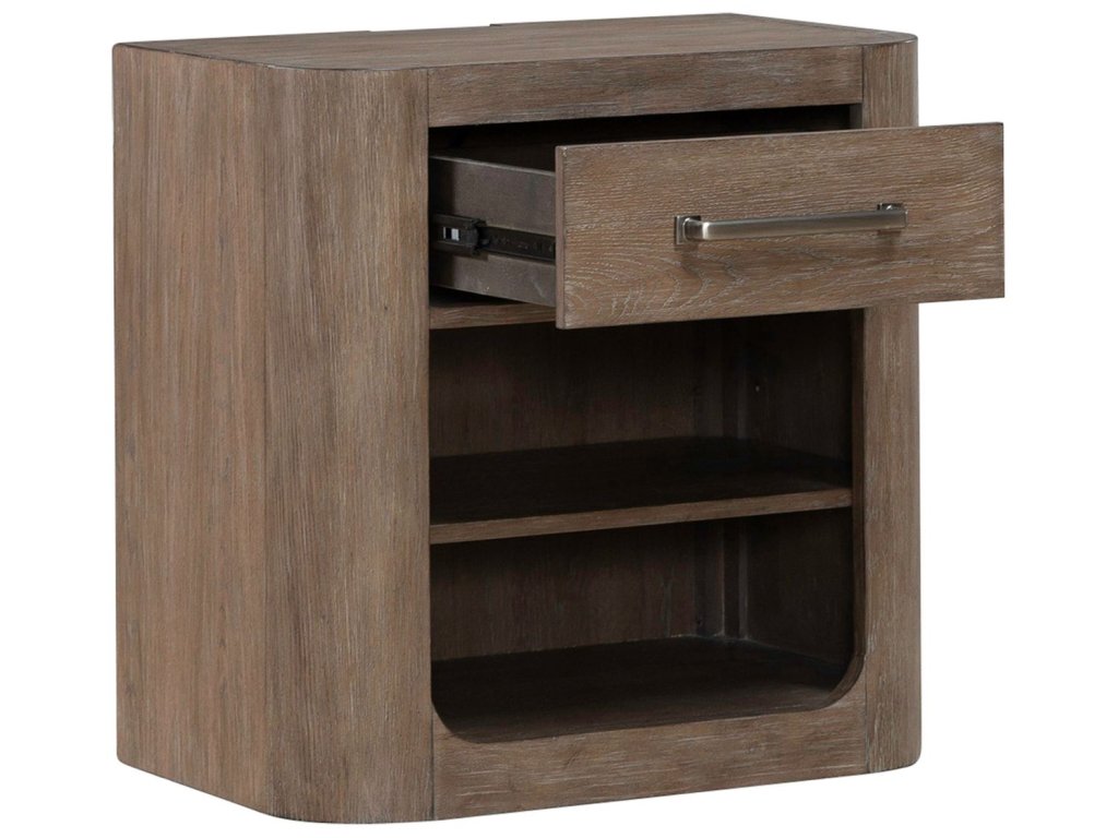 Open Nightstand w/ Charging Station - image 6