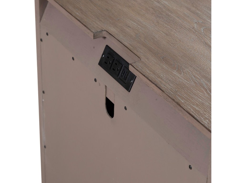 Open Nightstand w/ Charging Station - image 9