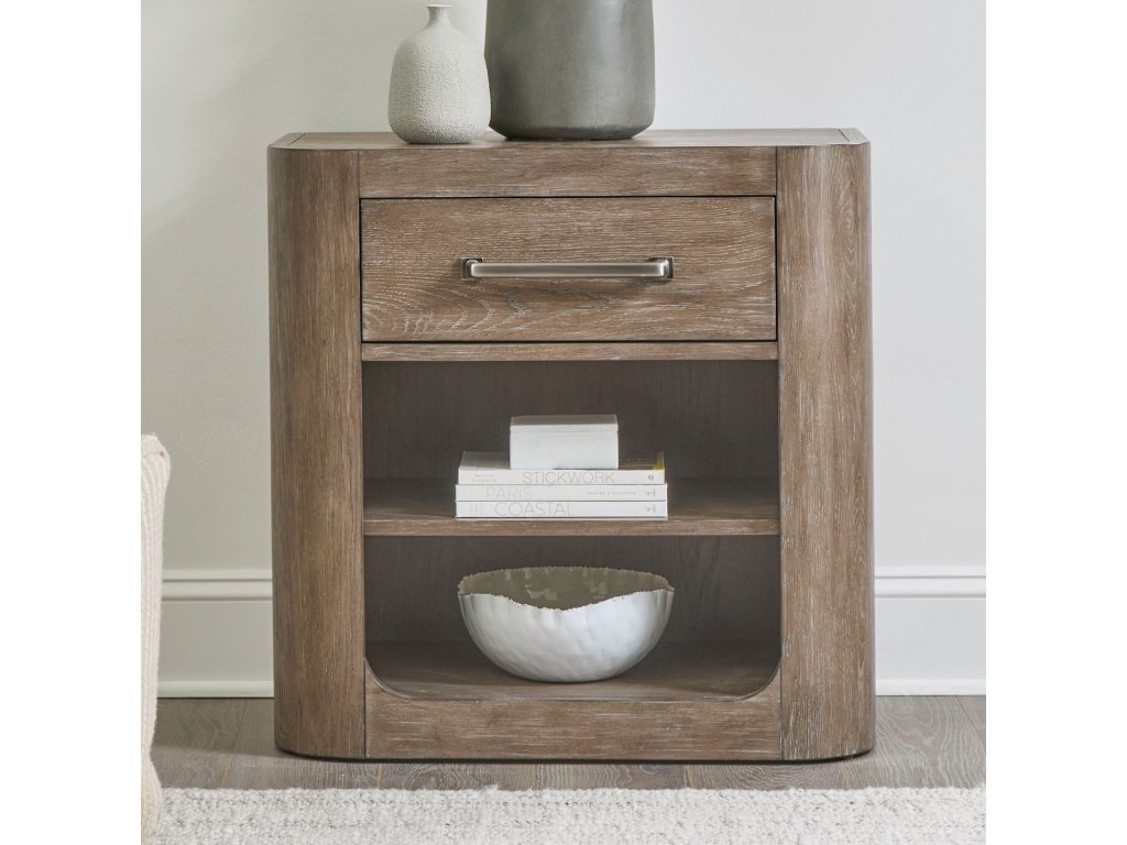 Open Nightstand w/ Charging Station - main image