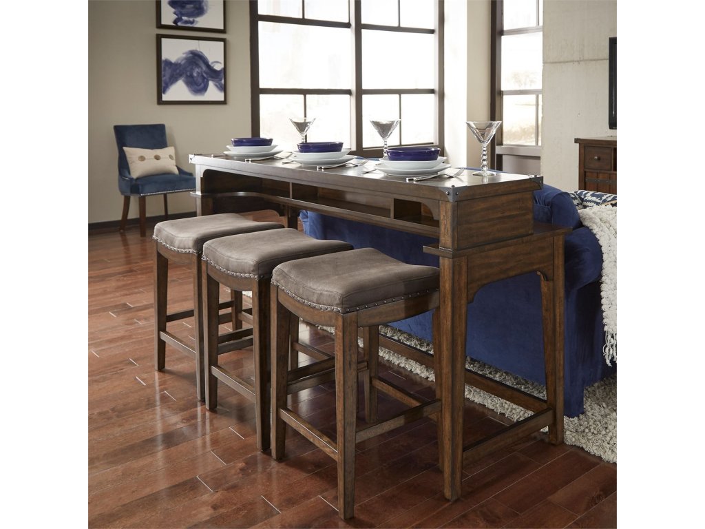 4 Piece Console Set (1-Console 3-Stools) - image 4