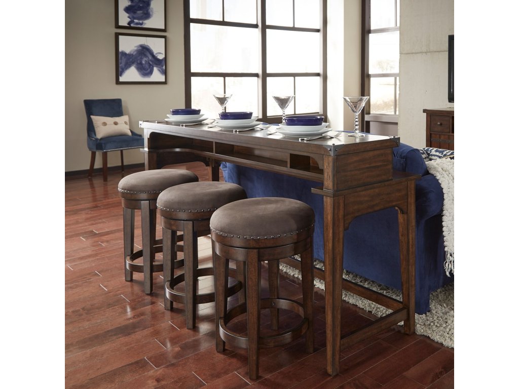 4 Piece Console Set (1-Console 3-Stools) - image 2