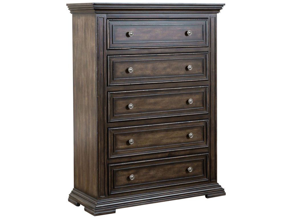 King Panel Bed, Dresser & Mirror, Chest, Night Stand - image 3