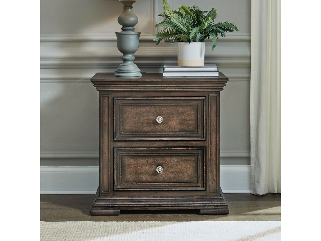 2 Drawer Night Stand w/ Charging Station - main image