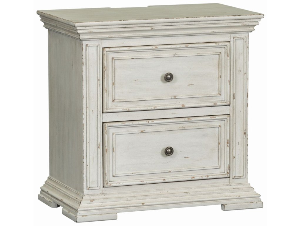 2 Drawer Night Stand w/ Charging Station - image 1