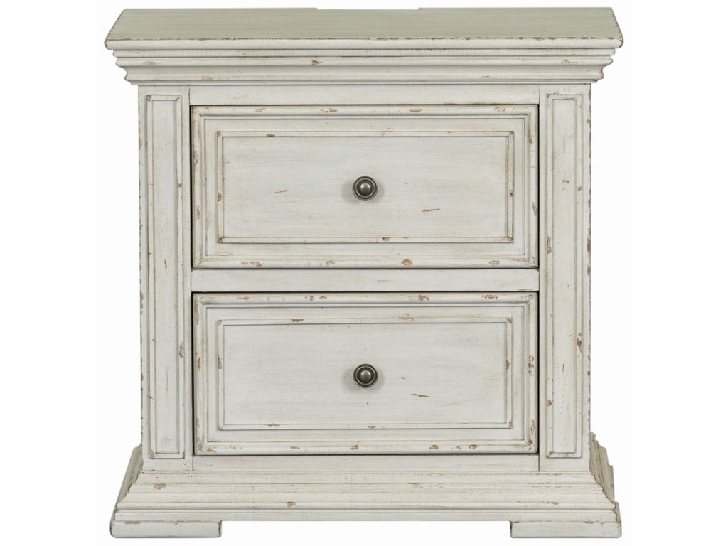 2 Drawer Night Stand w/ Charging Station - image 2