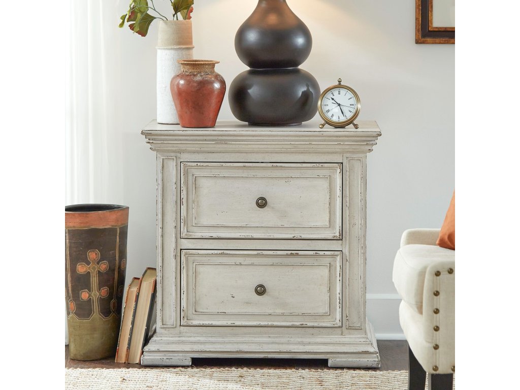 2 Drawer Night Stand w/ Charging Station - main image