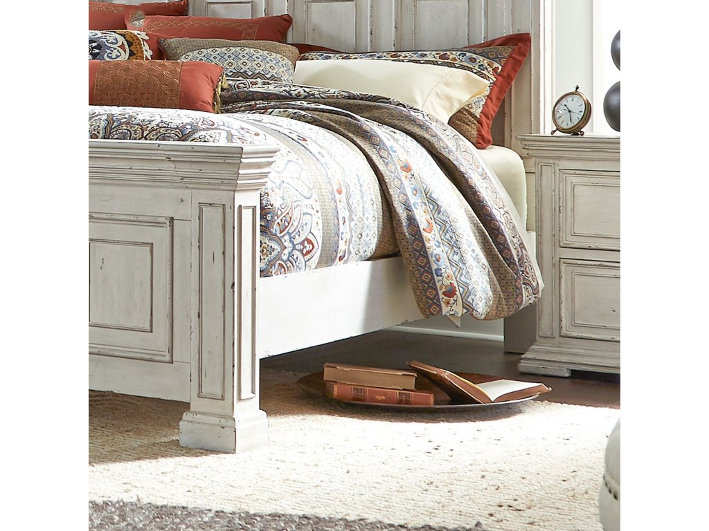 Queen Panel Bed, Dresser & Mirror - image 3