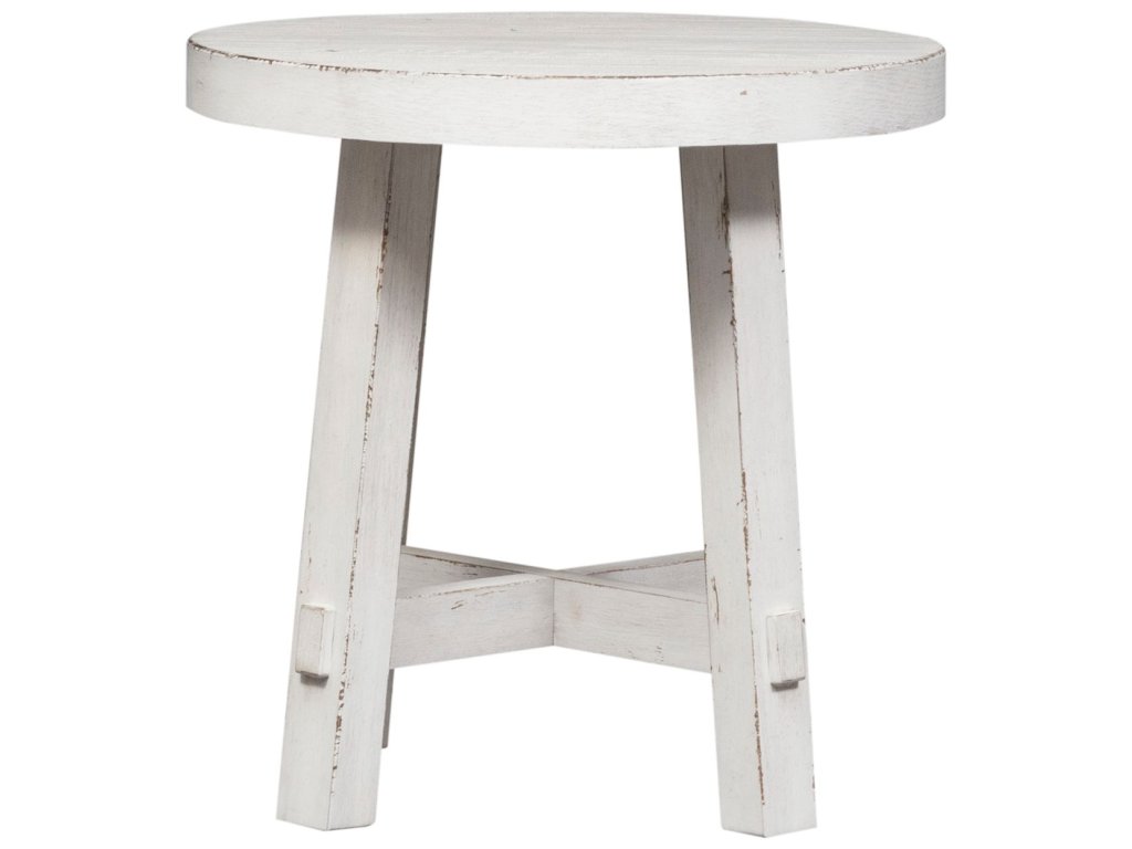 Splay Leg Round End Table - image 1