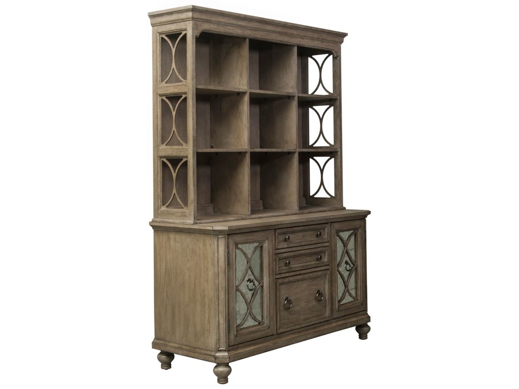 3 Piece Desk & Hutch Set - image 2