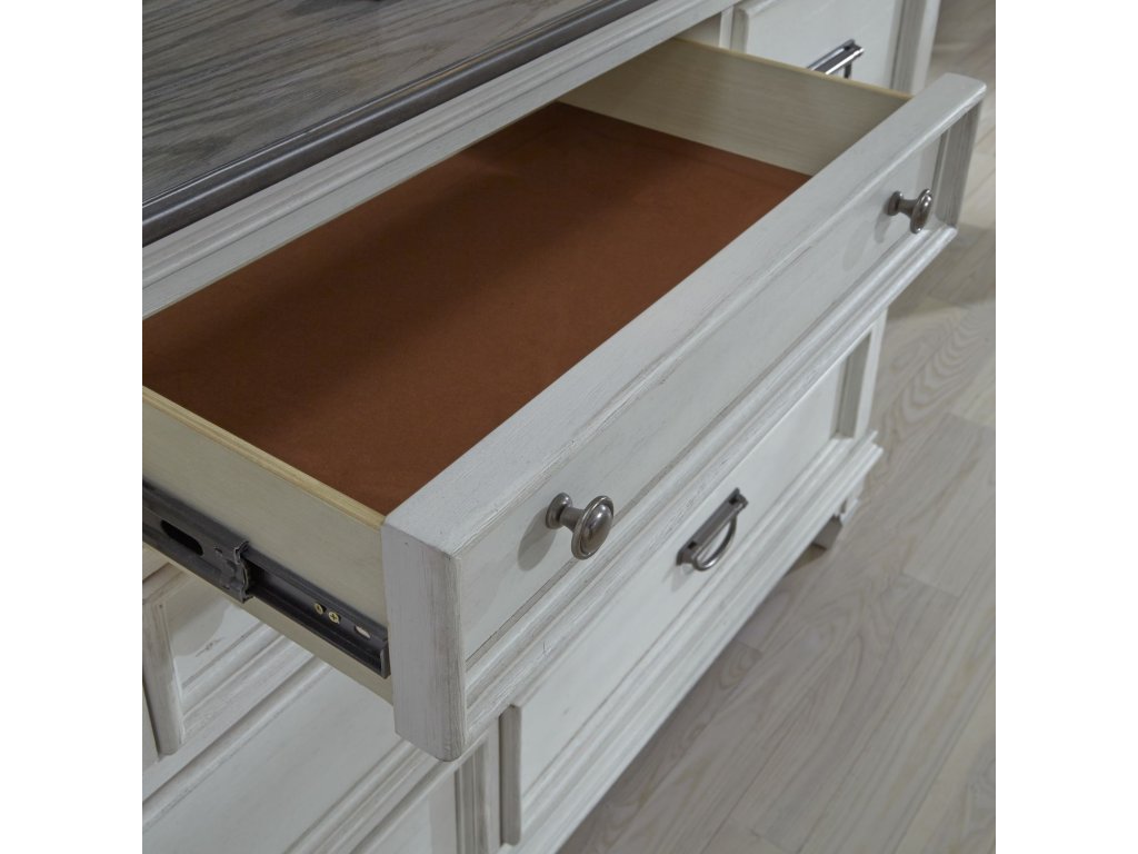 King Panel Bed, Dresser & Mirror - image 18