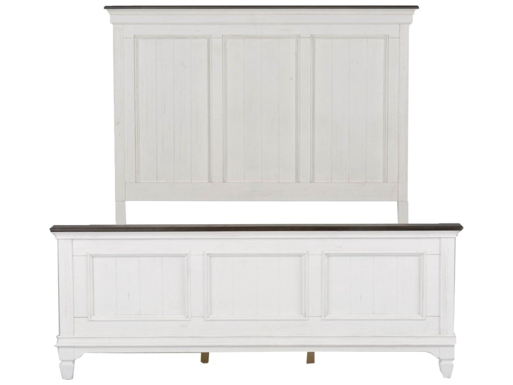 King Panel Bed, Dresser & Mirror - image 2