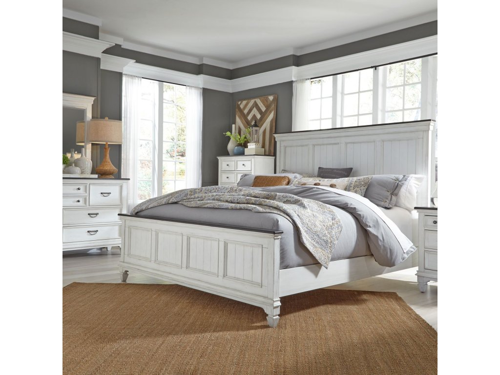 King Panel Bed, Dresser & Mirror, Chest - main image
