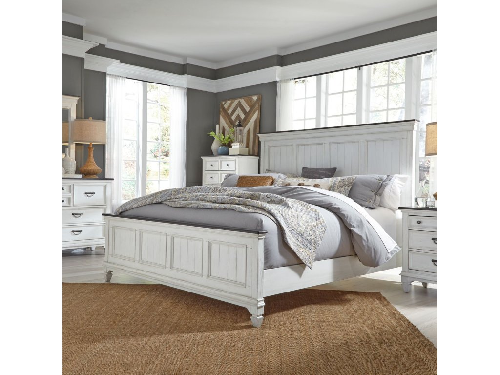 King Panel Bed, Dresser & Mirror, Chest, Night Stand - main image