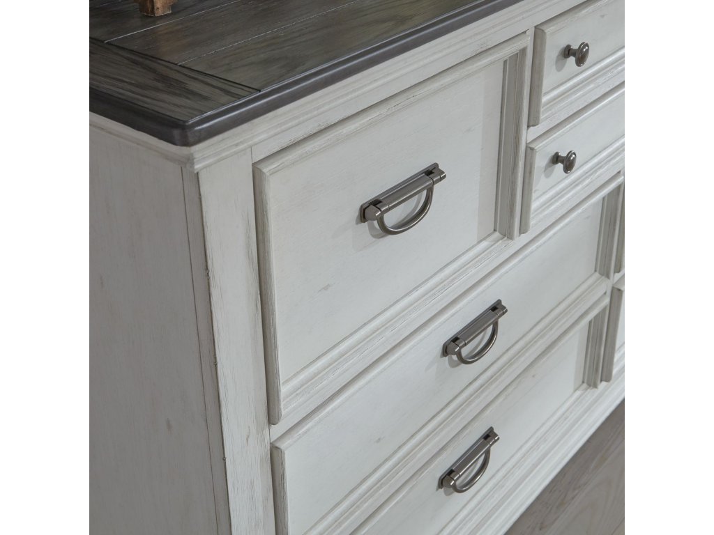 Queen Panel Bed, Dresser & Mirror - image 11