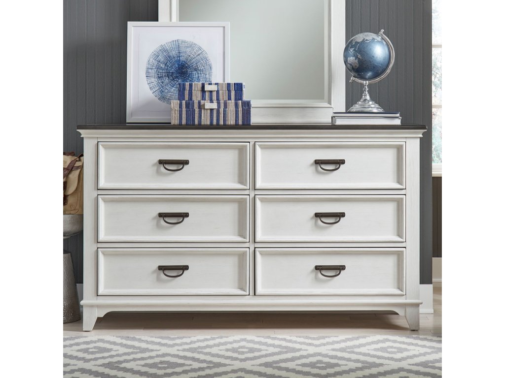 Twin Panel Bed, Dresser & Mirror - image 6