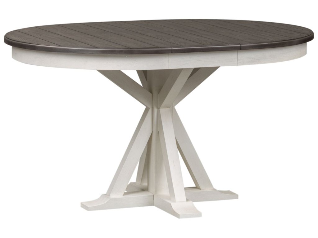 5 Piece Pedestal Table Set - image 1