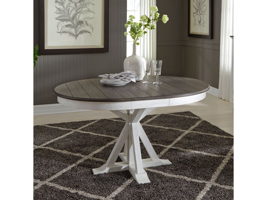 5 Piece Pedestal Table Set - image 4