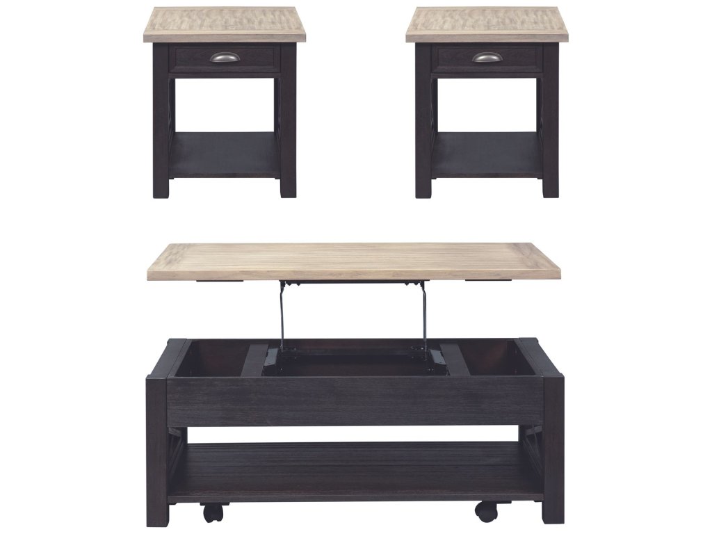 Opt 3 Piece Set (1-Cocktail 2-End Tables) - image 1