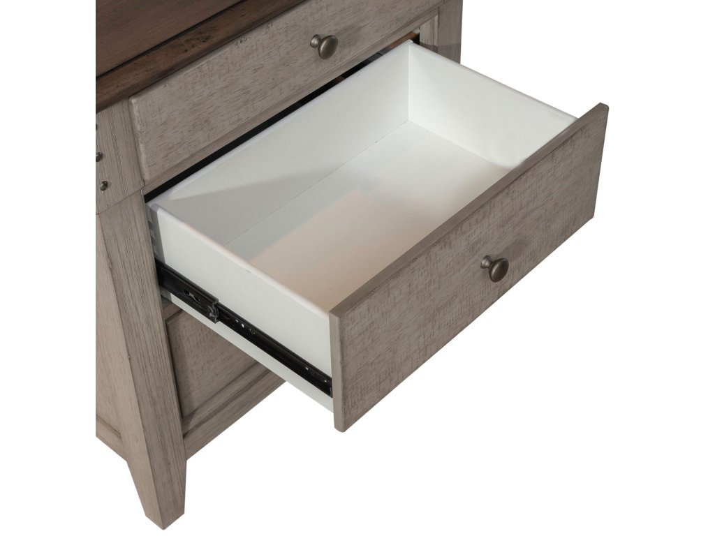 3 Drawer Night Stand w/ Charging Station - image 10