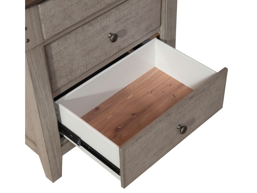 3 Drawer Night Stand w/ Charging Station - image 11