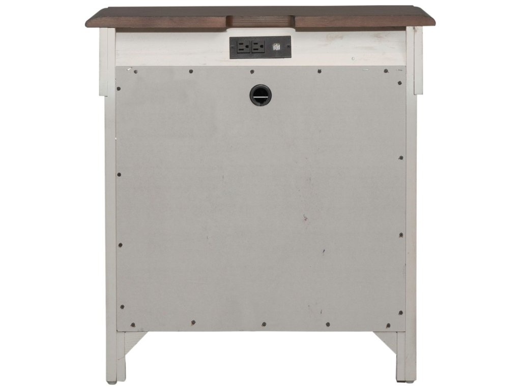 3 Drawer Night Stand w/ Charging Station - image 4
