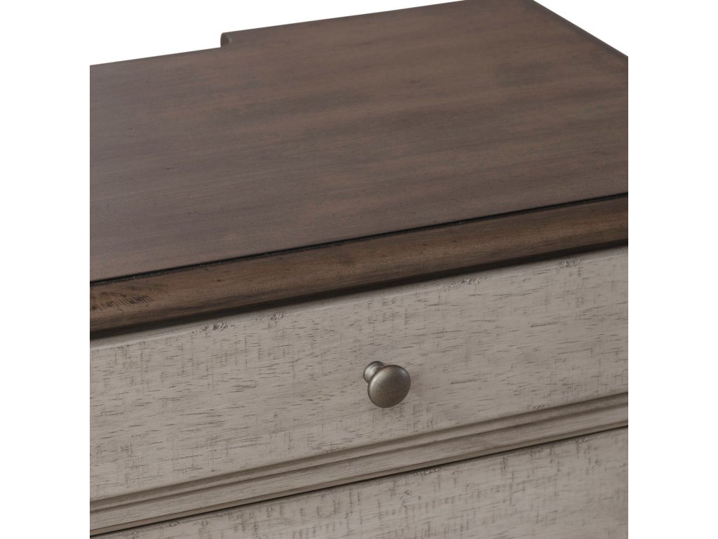 3 Drawer Night Stand w/ Charging Station - image 6